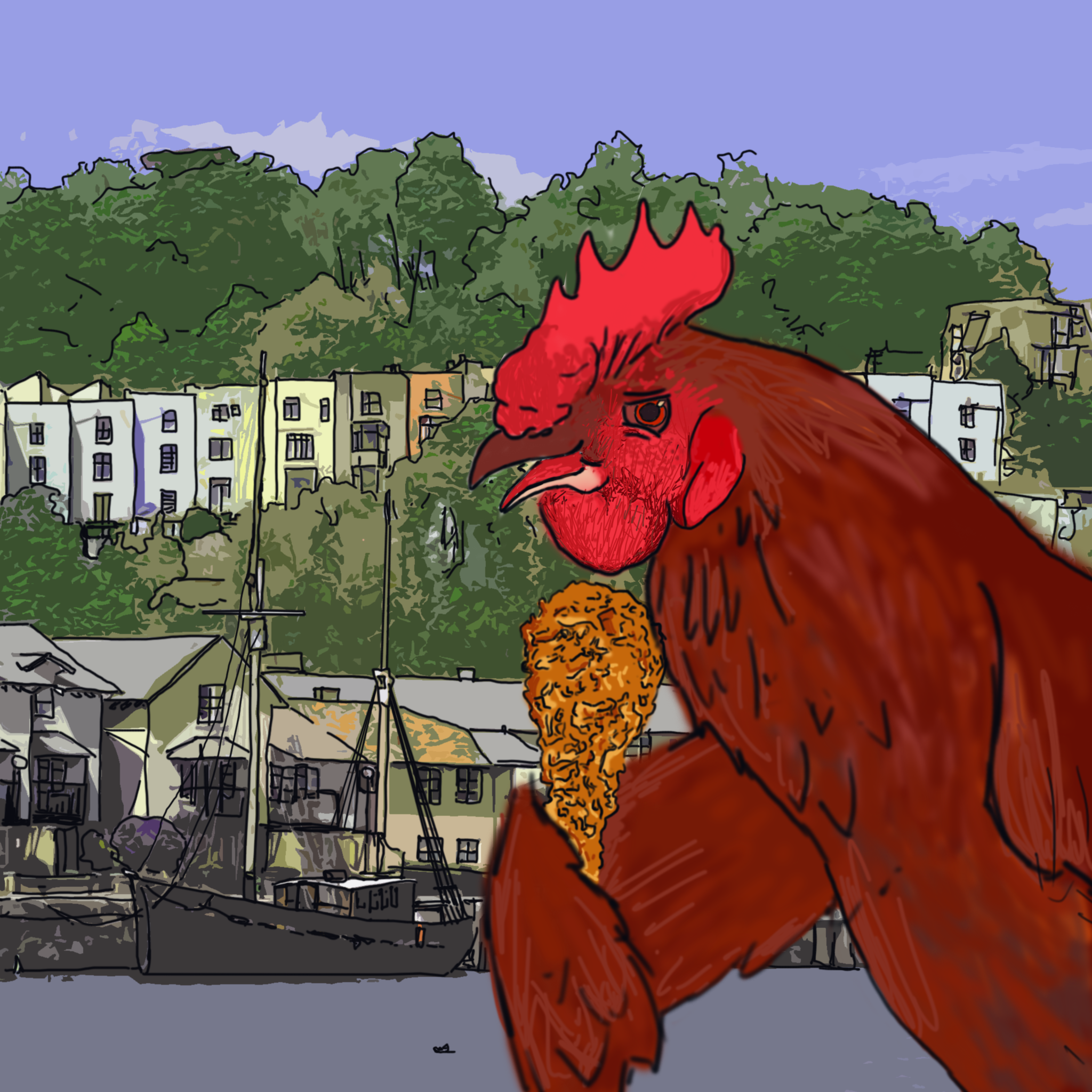 Unfortunately we could not load the image of our chicken mascot. Perhaps at some point in the future you will gaze upon his feathery countenance. Go in crumbs, mortal.